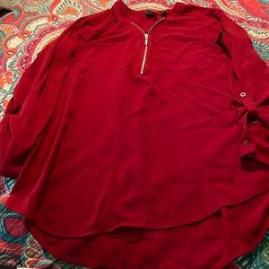 Soho New & Company maroon shirt